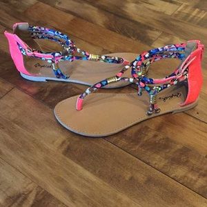 Tribal Print Sandals